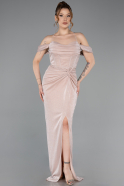 Long Powder Color Prom Gown ABU5925