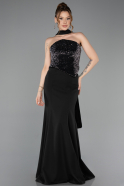 Long Black Mermaid Evening Gown ABU5924