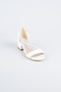 White Leather Kid Shoe SE796