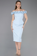 Midi Light Blue Cocktail Dress ABK2583