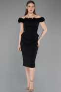 Midi Black Cocktail Dress ABK2583