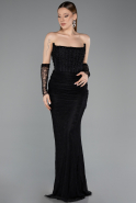 Long Black Dantelle Mermaid Prom Dress ABU5933