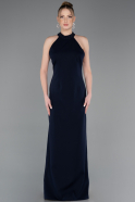 Long Navy Blue Prom Gown ABU5971