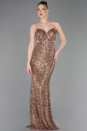 Long Copper Prom Gown ABU5980