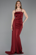 Long Burgundy Prom Gown ABU5992
