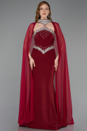 Burgundy Long Mermaid Prom Dress ABU5866