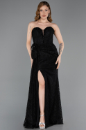 Long Black Dantelle Mermaid Prom Dress ABU5975