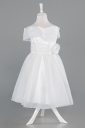 Short White Girl Dress ABK2565