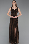 Long Copper Prom Gown ABU6045