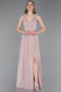 Long Powder Color Prom Gown ABU6045