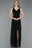 Long Black Prom Gown ABU6045