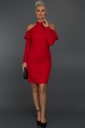 Short Red Evening Dress ABK147