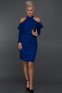 Short Sax Blue Evening Dress ABK147