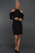 Short Black Evening Dress ABK147