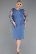 Indigo Midi Plus Size Evening Gown ABK2417