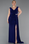 Purple Long Formal Plus Size Dress ABU3737