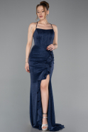 Long Navy Blue Prom Gown ABU6082