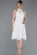 Short White Cocktail Dress ABK2612
