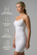 White Dress Slip EM508
