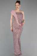 Powder Color Long Scaly Prom Gown ABU6075