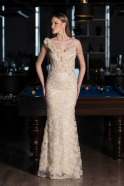 Long Beige Evening Dress ABU6059