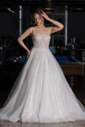 Long White Wedding Dress ABG191