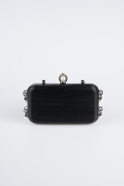 Black Laser Cut Night Bag KC714
