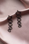 Black Earring UK569
