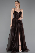 Long Brown Prom Gown ABU6123