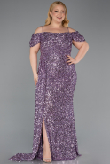 Lila Long Plus Size Evening Gown ABU5232