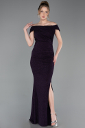 Long Purple Prom Gown ABU6151