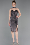 Midi Anthracite Cocktail Dress ABK2627