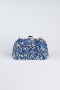 Sax Blue Satin Night Bag SH849