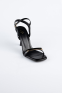 Black Leather Evening Shoe ABD2116