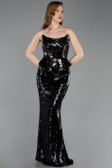 Long Black Mermaid Prom Dress ABU5721