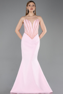 Pink Long Evening Dress ABU5568