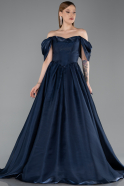 Long Navy Blue Evening Dress ABU6191