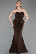 Long Brown Prom Gown ABU6192