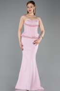 Long Powder Color Prom Gown ABU6192
