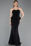 Long Black Prom Gown ABU6192