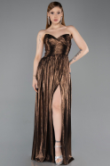 Long Brown Prom Gown ABU6196