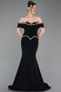Long Black Mermaid Prom Dress ABU6198