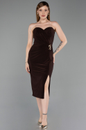 Midi Brown Cocktail Dress ABK2637