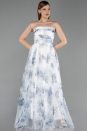 Long Navy Blue Evening Dress ABU6228