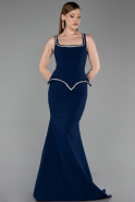 Long Navy Blue Evening Dress ABU6231