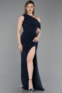 Long Navy Blue Evening Dress ABU6240