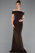 Long Brown Evening Dress ABU6217