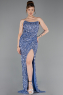 Long Indigo Scaly Prom Gown ABU6218