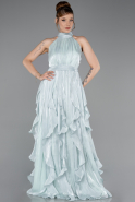 Long Mint Chiffon Prom Gown ABU6227
