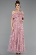 Midi Powder Color Beaded Cocktail Dress ABK2639